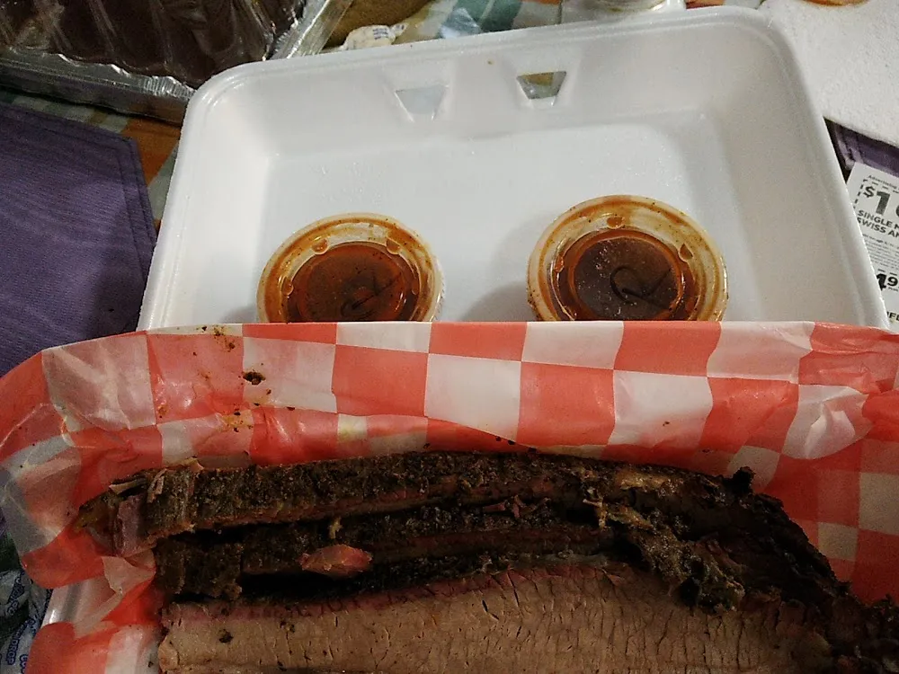 Smoked Beef Brisket w BBQ Sauce